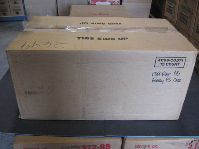1988 Fleer Baseball Glossy Factory Set Case (15 Sets)