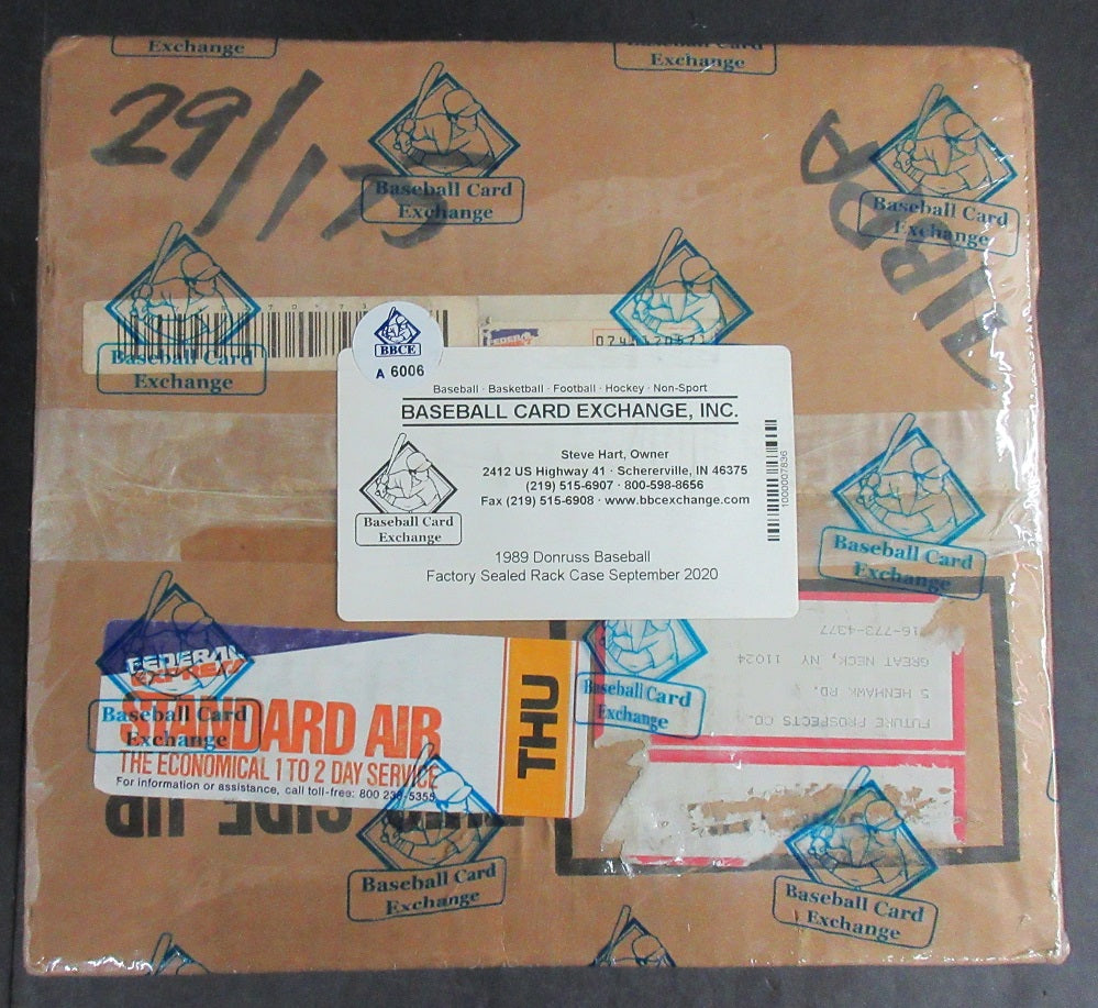 1989 Donruss Baseball Unopened Rack Case (BBCE) (A6006)