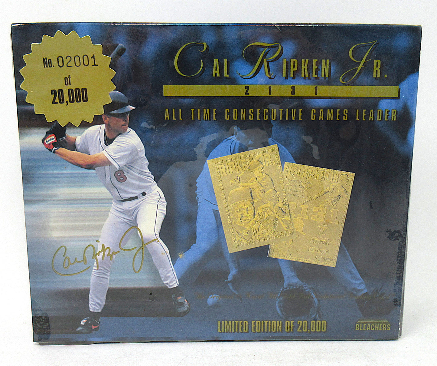 1995 Bleachers 23K Gold Cal Ripken Jr Baseball Box (1)