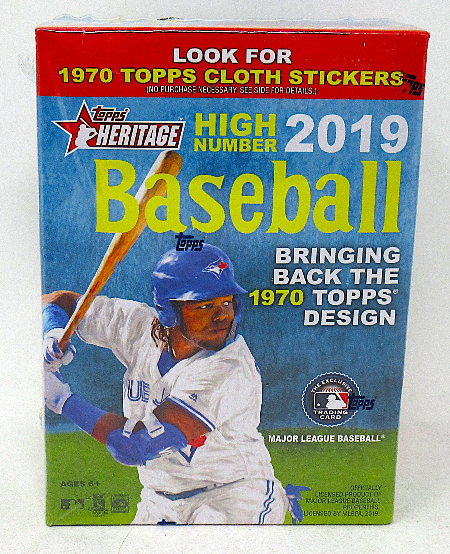 2019 Topps Heritage Baseball High Number Blaster Box (Cloth Stickers) (8/9)
