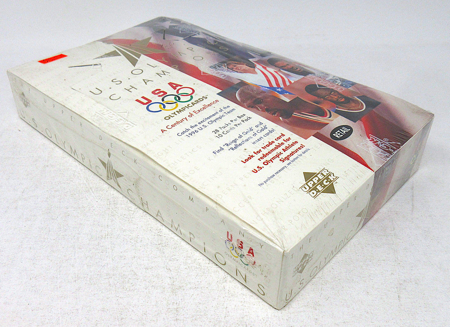 1996 Upper Deck U.S. Olympic Champions USA Olympicards Box (Retail) (28/10)