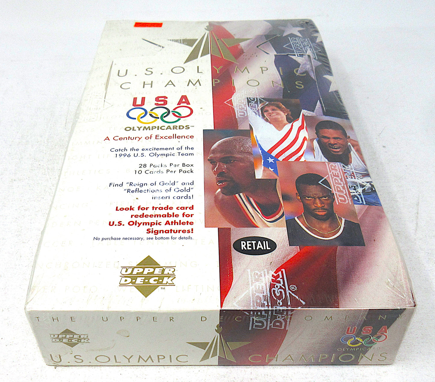 1996 Upper Deck U.S. Olympic Champions USA Olympicards Box (Retail) (28/10)