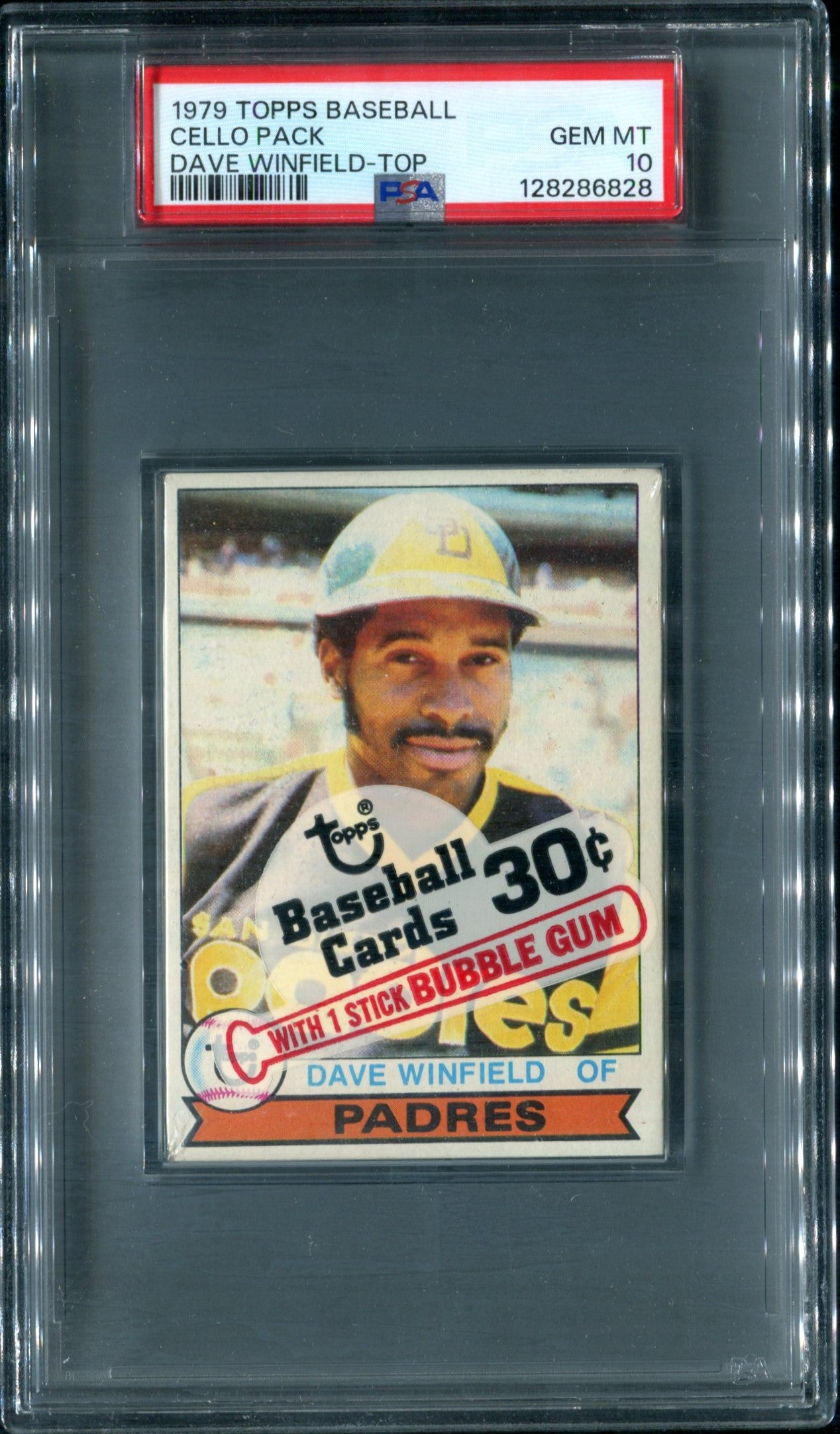 1979 Topps Baseball Unopened Cello Pack PSA 10 Winfield Top *6828
