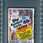 1984 Topps Baseball Unopened Cello Pack PSA 9 Rose Top *6839