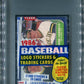 1986 Fleer Baseball Unopened Cello Pack PSA 8 Canseco RC Top *6818