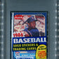 1986 Fleer Baseball Unopened Cello Pack PSA 9 Puckett Top *6821