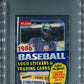 1986 Fleer Baseball Unopened Cello Pack PSA 9 Gwynn Top *6822