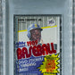 1989 Fleer Baseball Unopened Cello Pack PSA 8 Griffey Jr. RC Top *6825