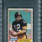 1981 Topps Football Unopened Grocery Cello Pack PSA 9 Bradshaw Top *3619