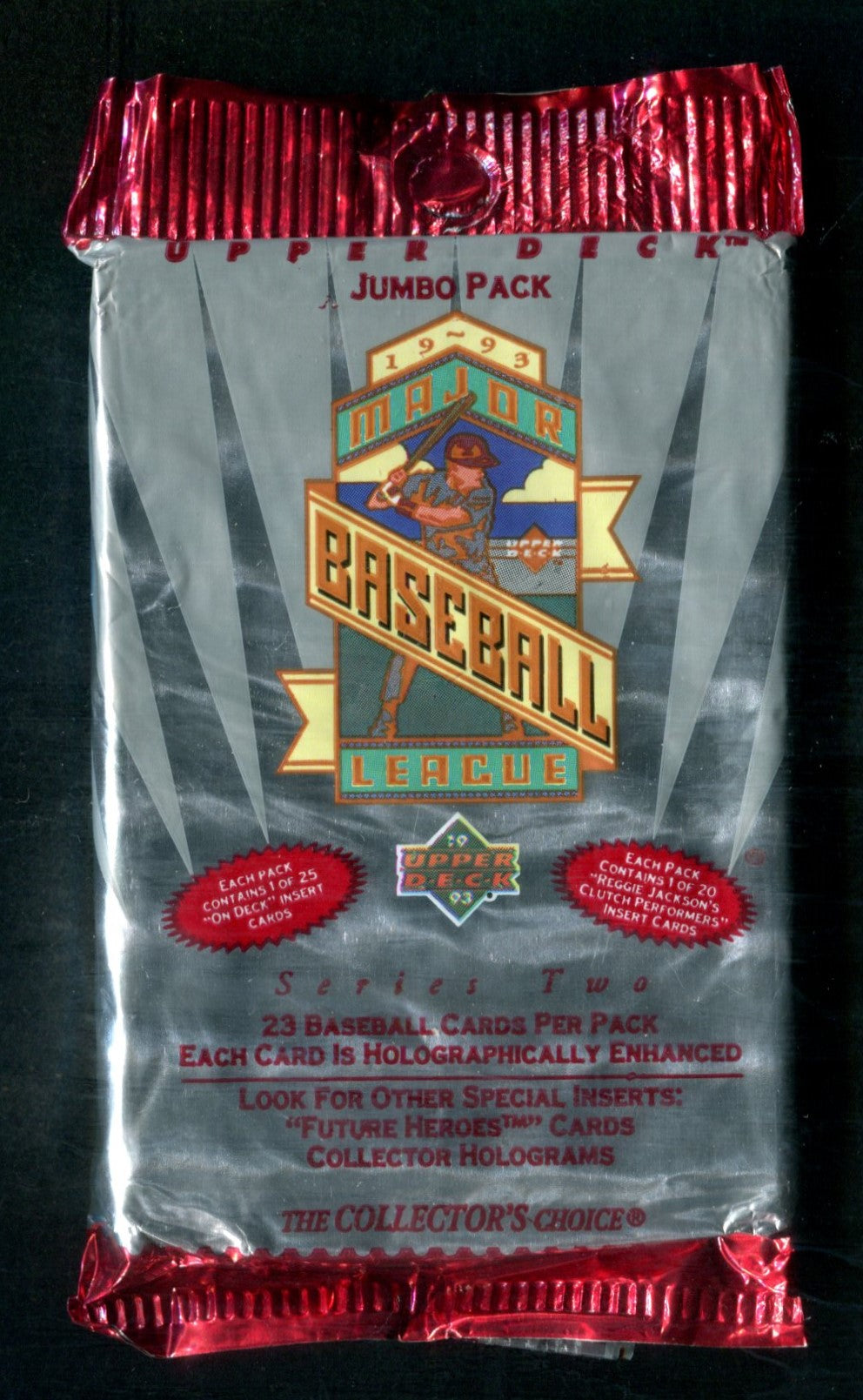 1993 Upper Deck Baseball Unopened Series 2 Jumbo Pack (23)