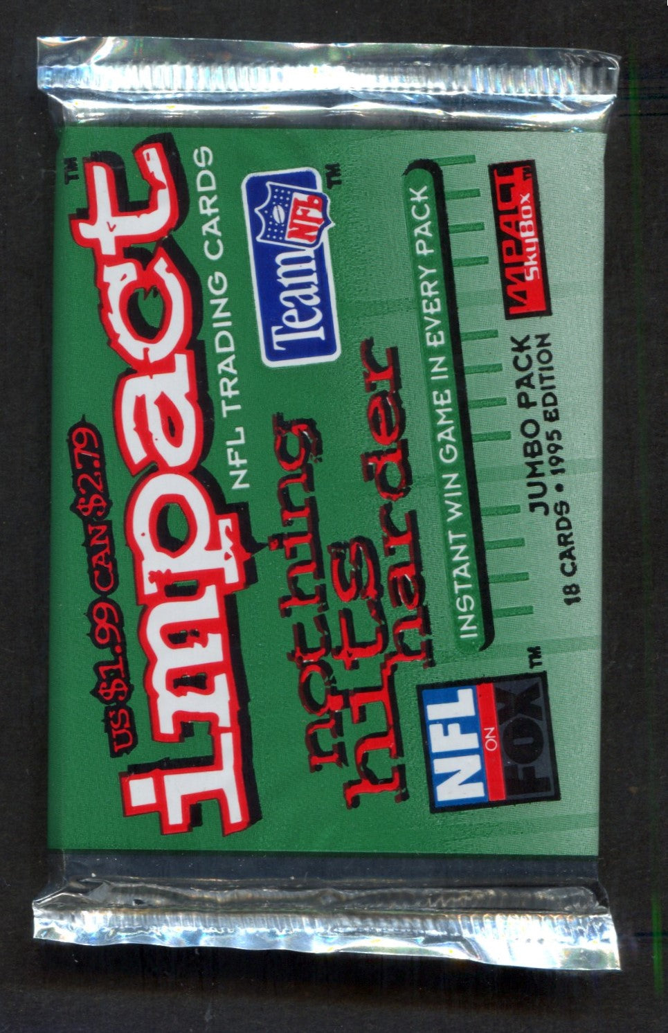 1995 Skybox Impact Football Unopened Jumbo Pack (Pre-Priced) (18)