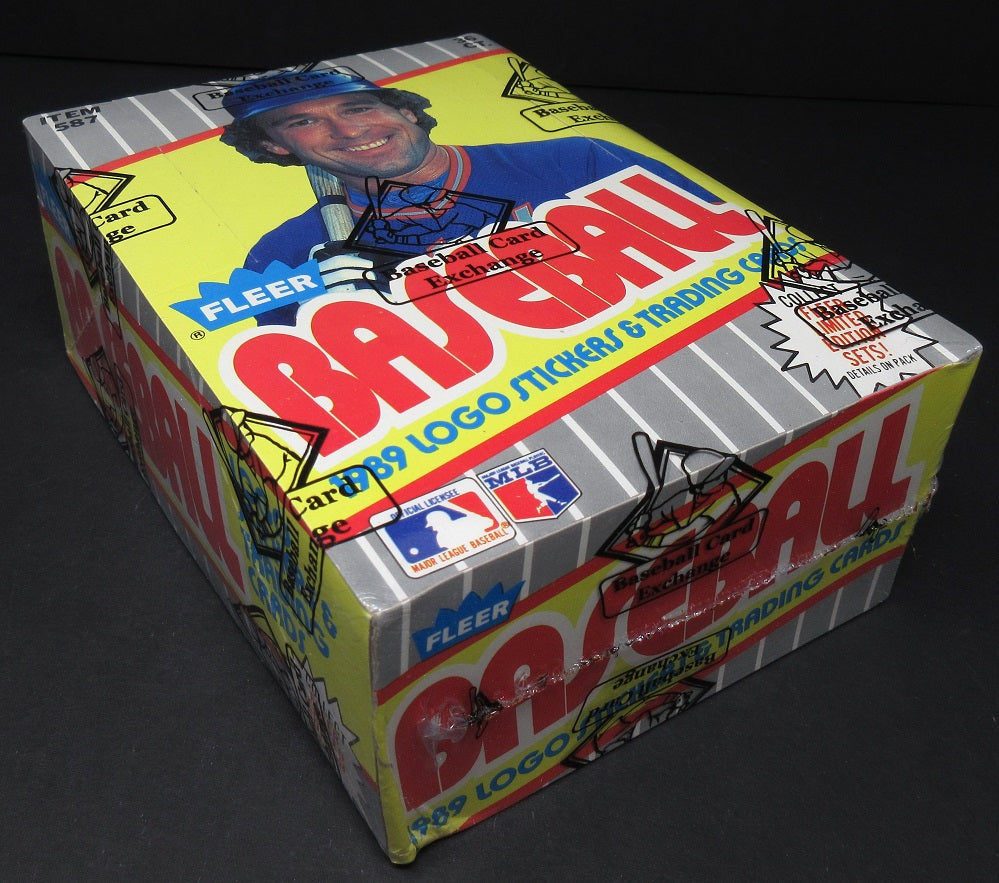 1989 Fleer Baseball Unopened Wax Box (FASC) (Code 83472)