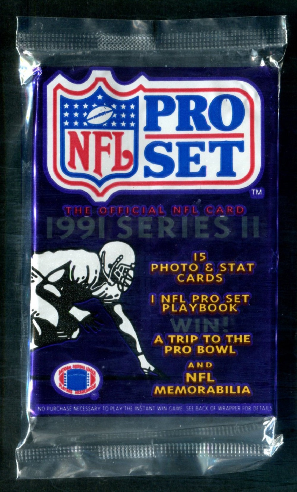 1991 Pro Set Football Unopened Series 2 Pack (15)