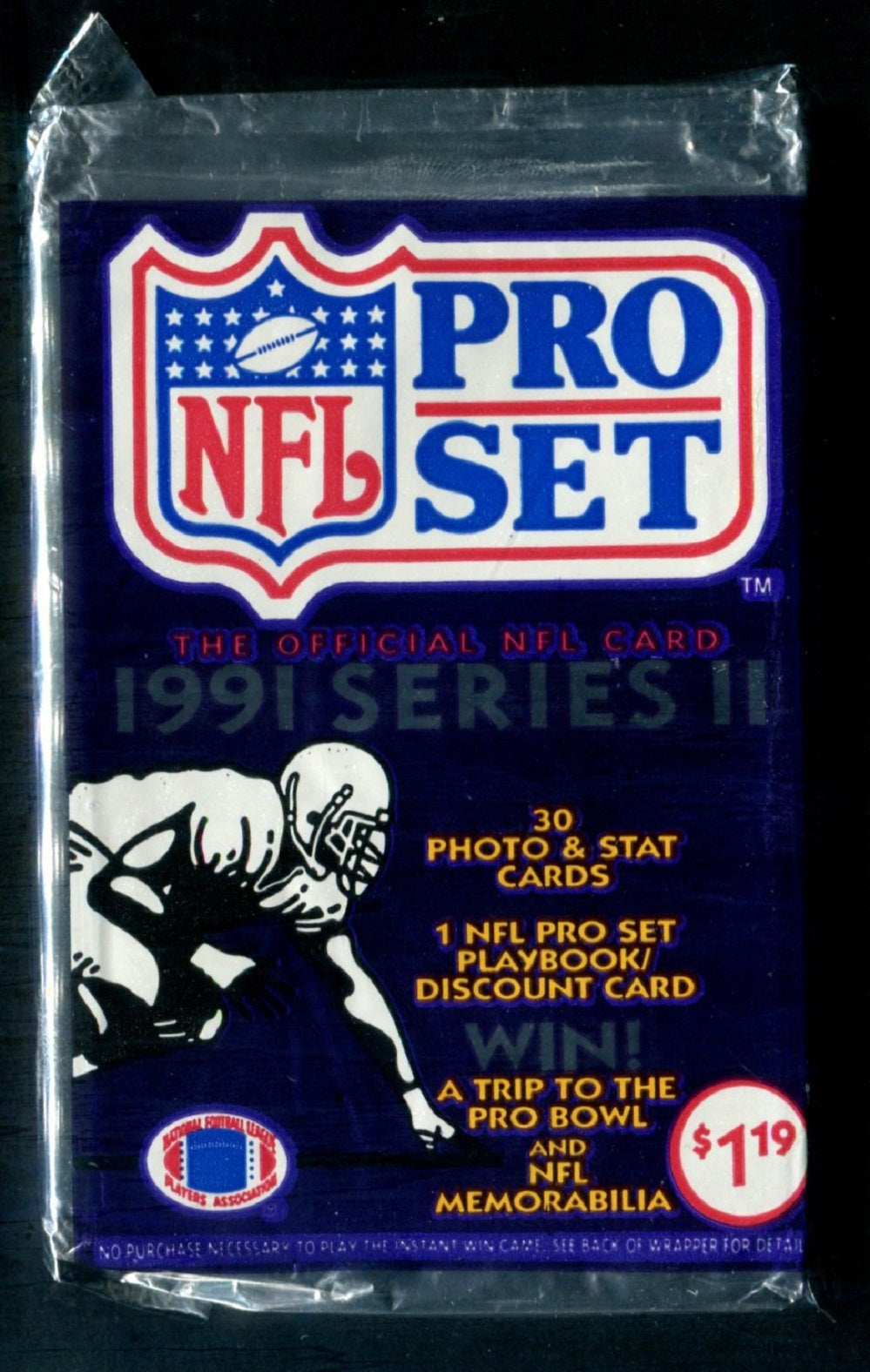 1991 Pro Set Football Unopened Series 2 Jumbo Pack (Pre-Priced) (30)