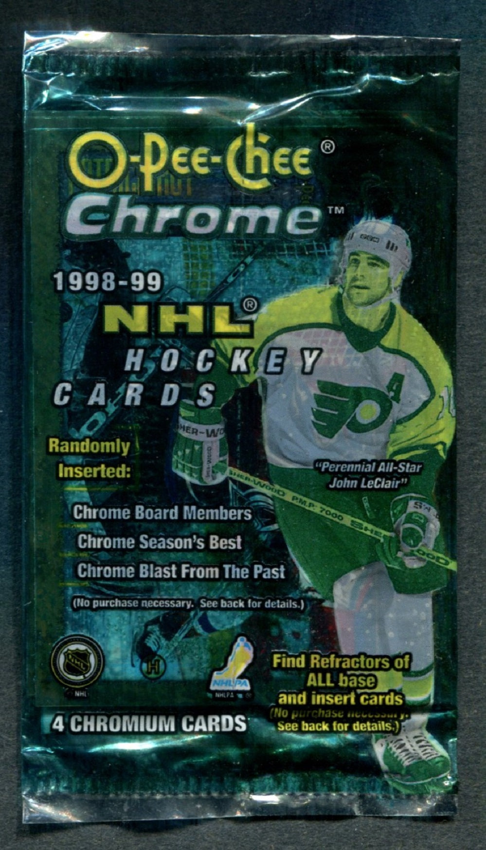 1998/99 OPC O-Pee-Chee Chrome Hockey Pack (Hobby) (4)