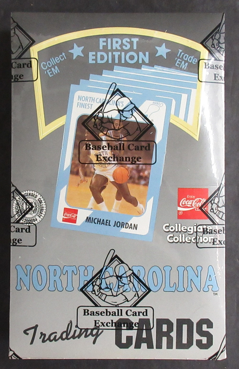 1989 Collegiate Collection North Carolina First Edition Basketball Box (36/8) (BBCE)
