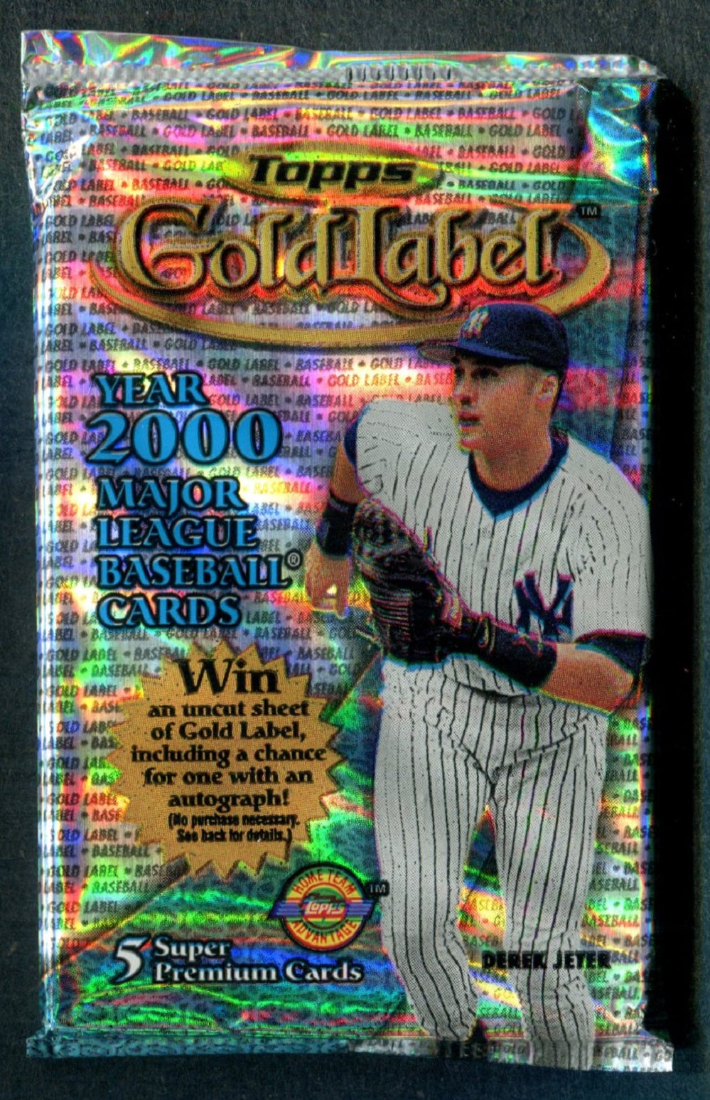 2000 Topps Gold Label Baseball Unopened Pack (HTA) (5)