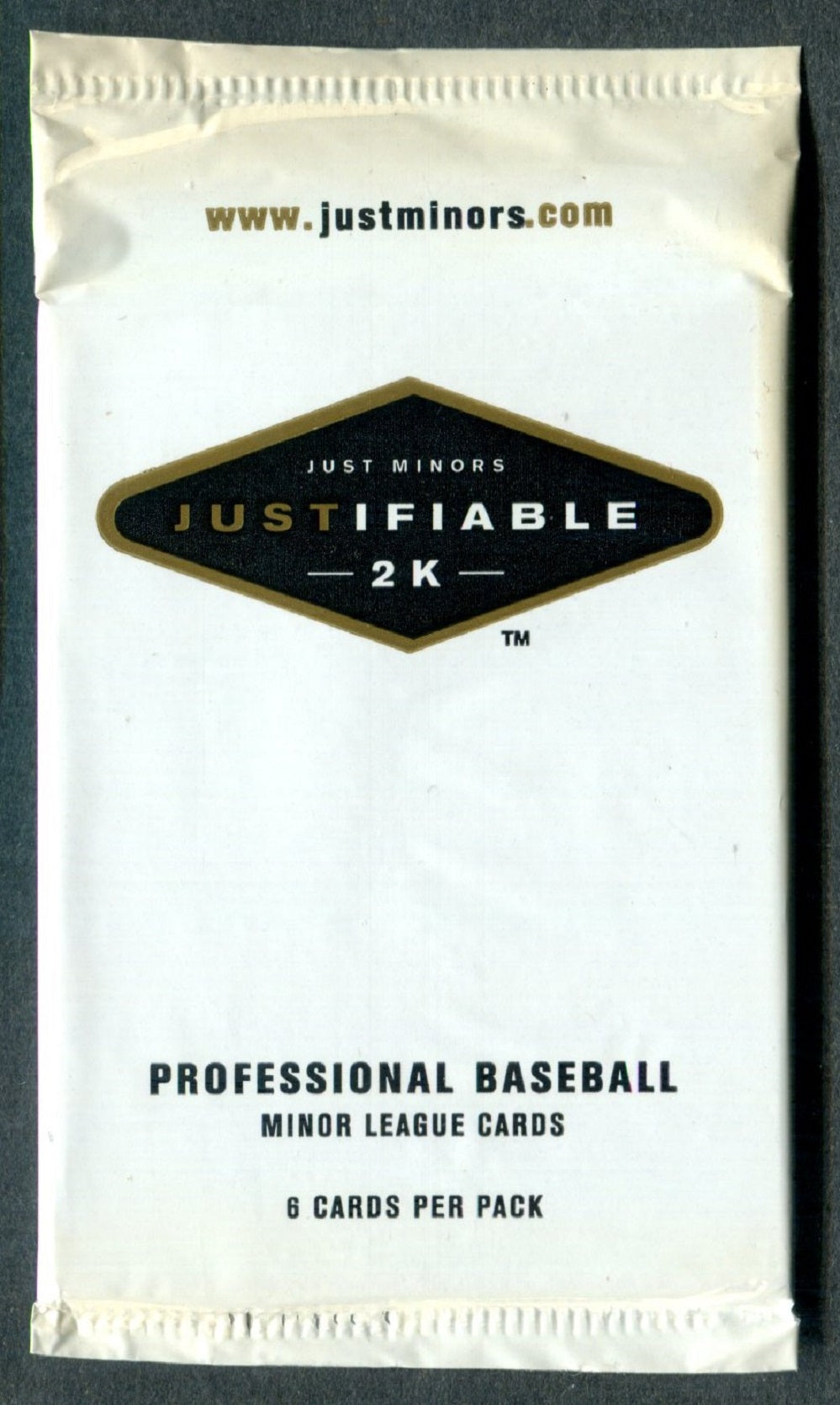 2001 Just Minors Justifiable 2K Baseball Minor League Unopened Pack (6)