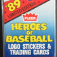 1989 Fleer Heroes of Baseball Factory Set
