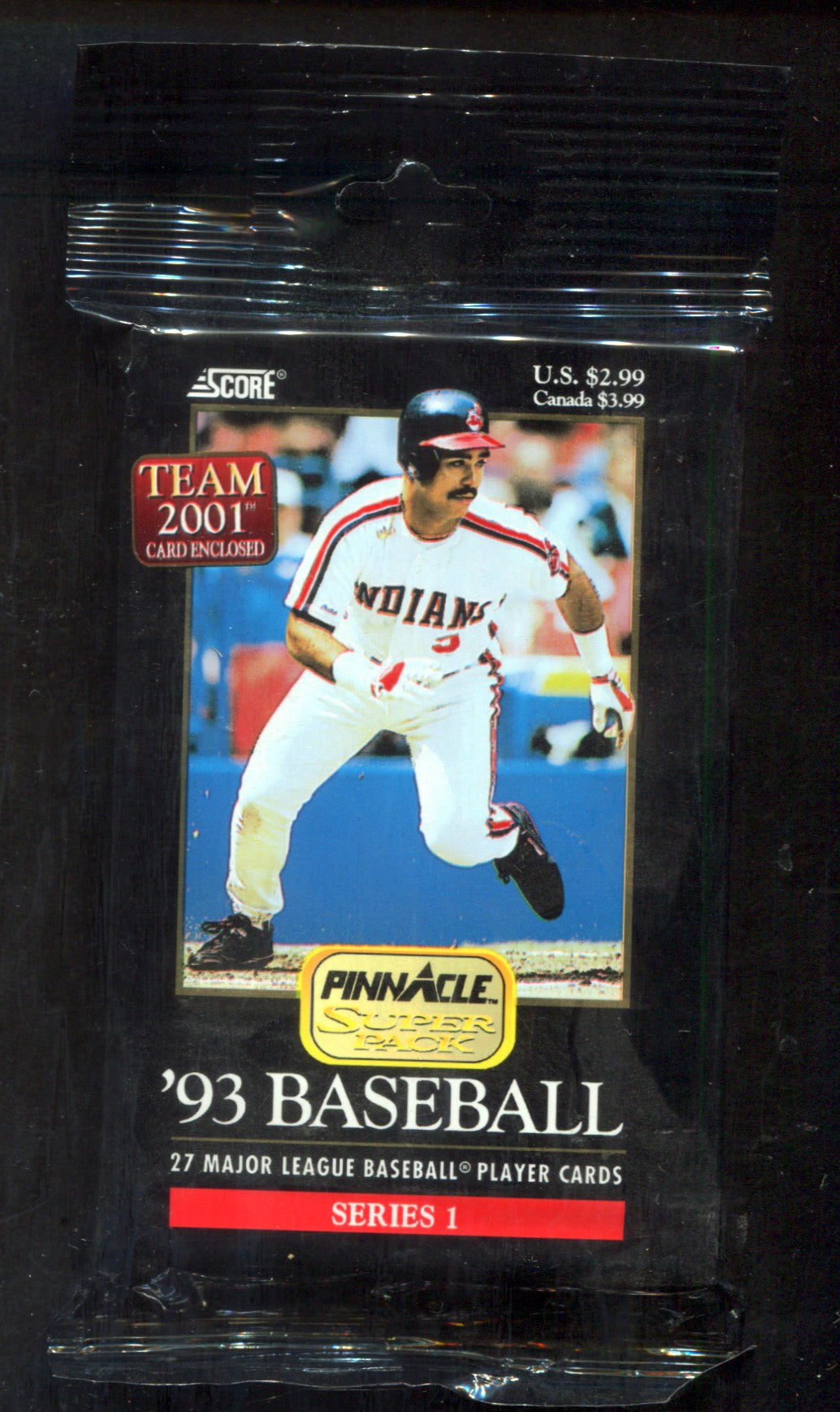 1993 Pinnacle Baseball Unopened Series 1 Super Pack (Pre-Priced) (27)
