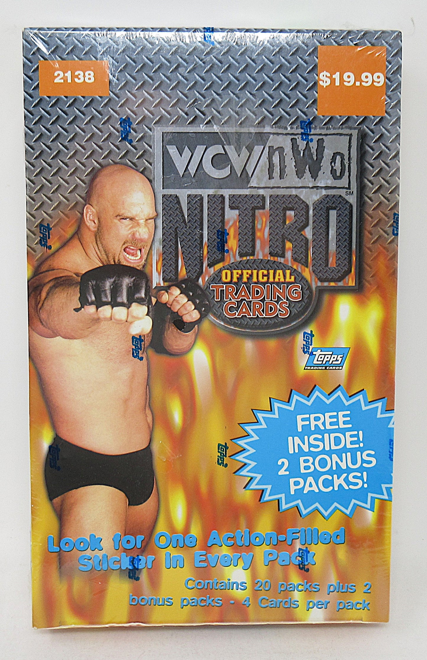 1999 Topps WCW/NWO Nitro Wrestling Blaster Box (22/4)