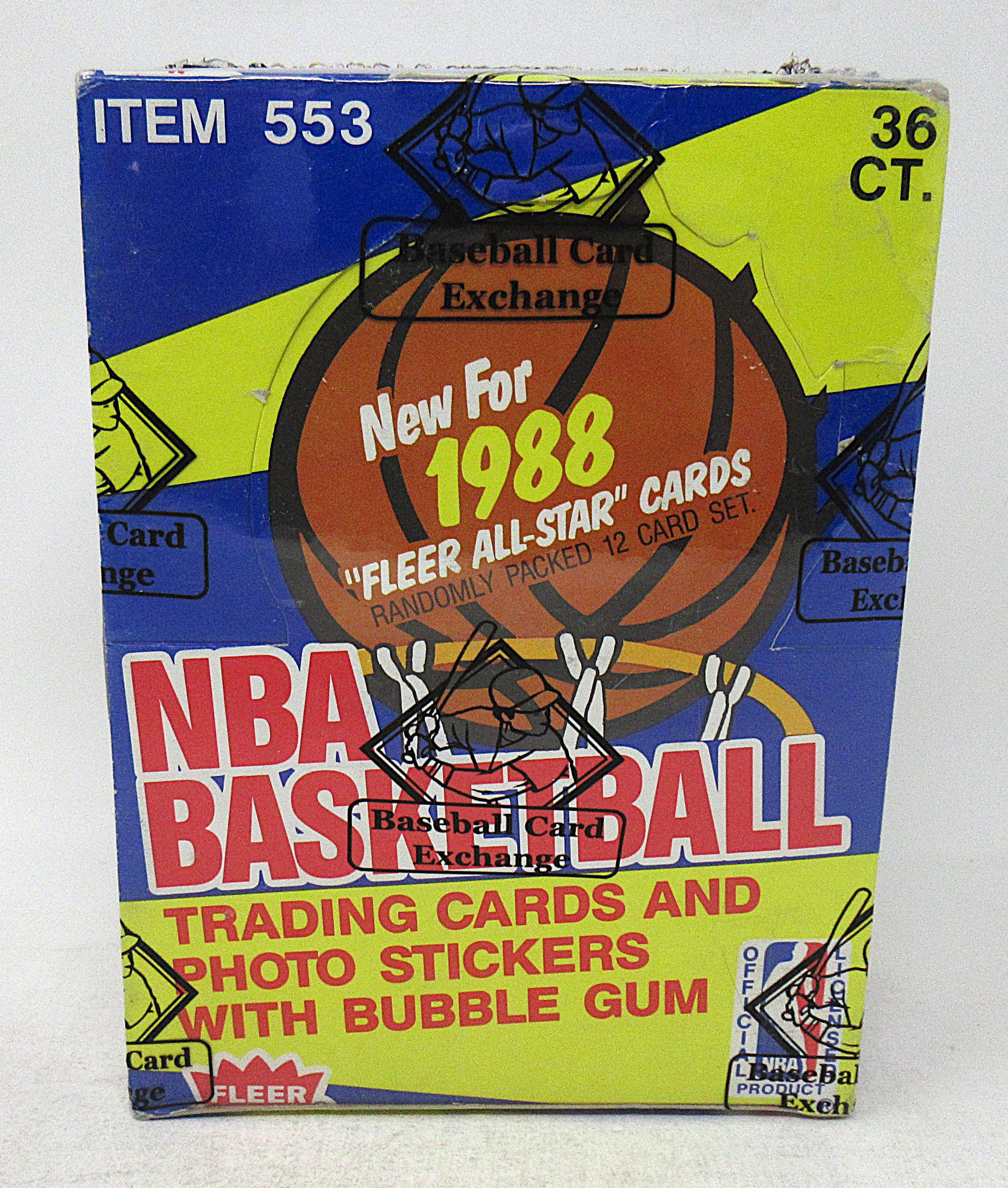 1988 1988/89 Fleer Basketball Unopened Wax Box (BBCE) (A18180)