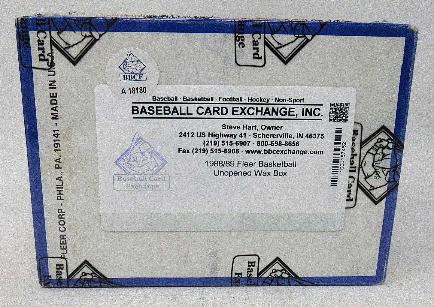 1988 1988/89 Fleer Basketball Unopened Wax Box (BBCE) (A18180)