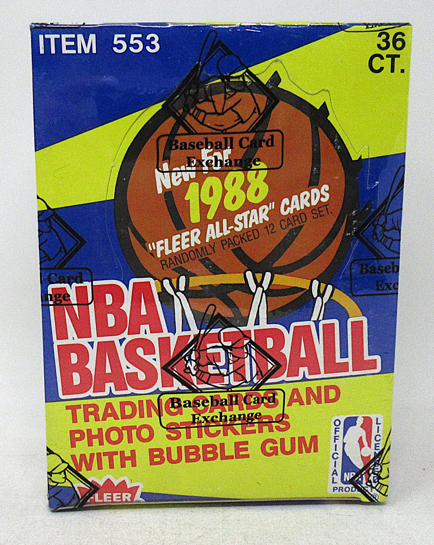 1988 1988/89 Fleer Basketball Unopened Wax Box (BBCE) (A18179)