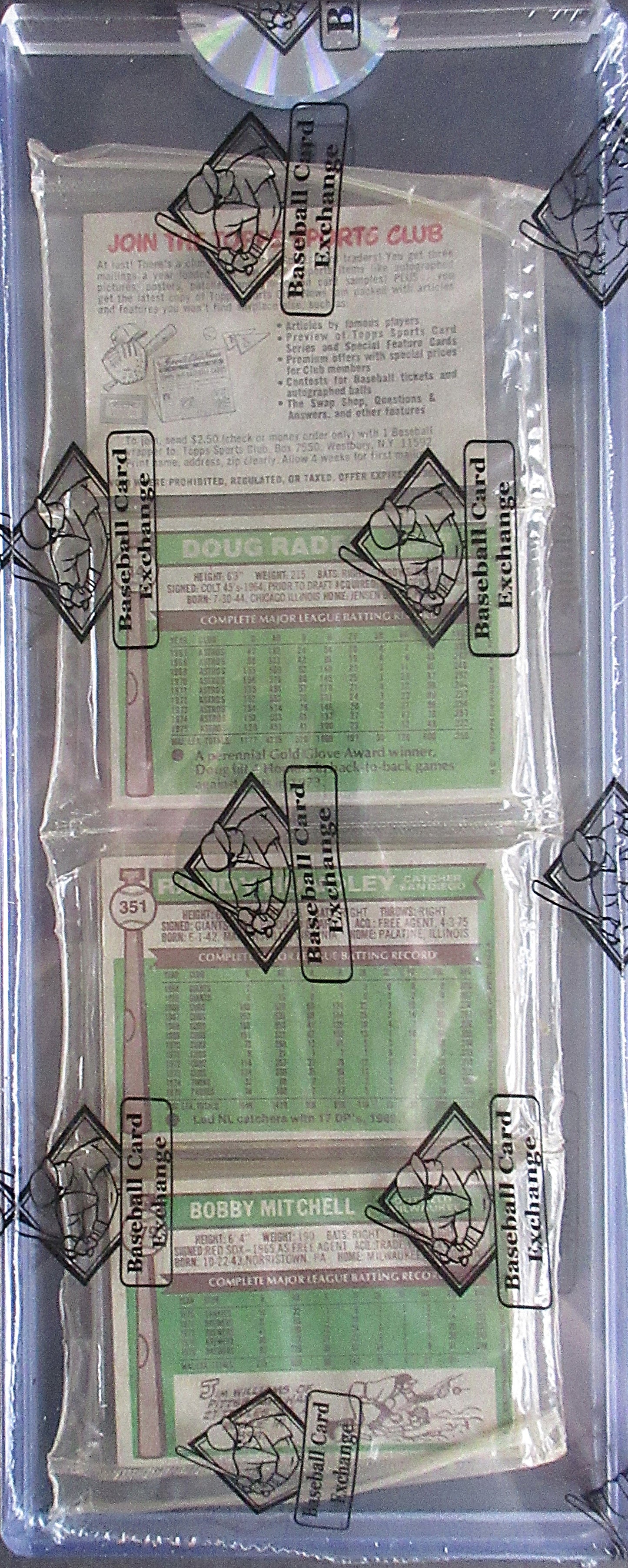 1976 Topps Baseball Unopened Rack Pack (BBCE) (27127)