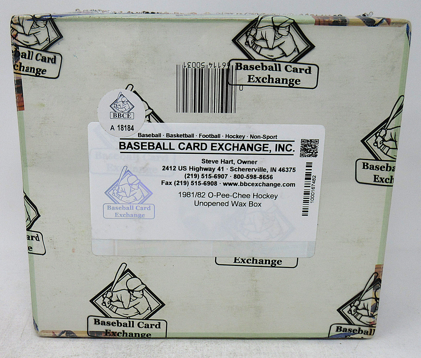 1981/82 OPC O-Pee-Chee Hockey Unopened Wax Box (BBCE) (A18184)