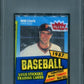 1987 Fleer Baseball Unopened Cello Pack PSA 8 Will Clark RC Top *5311
