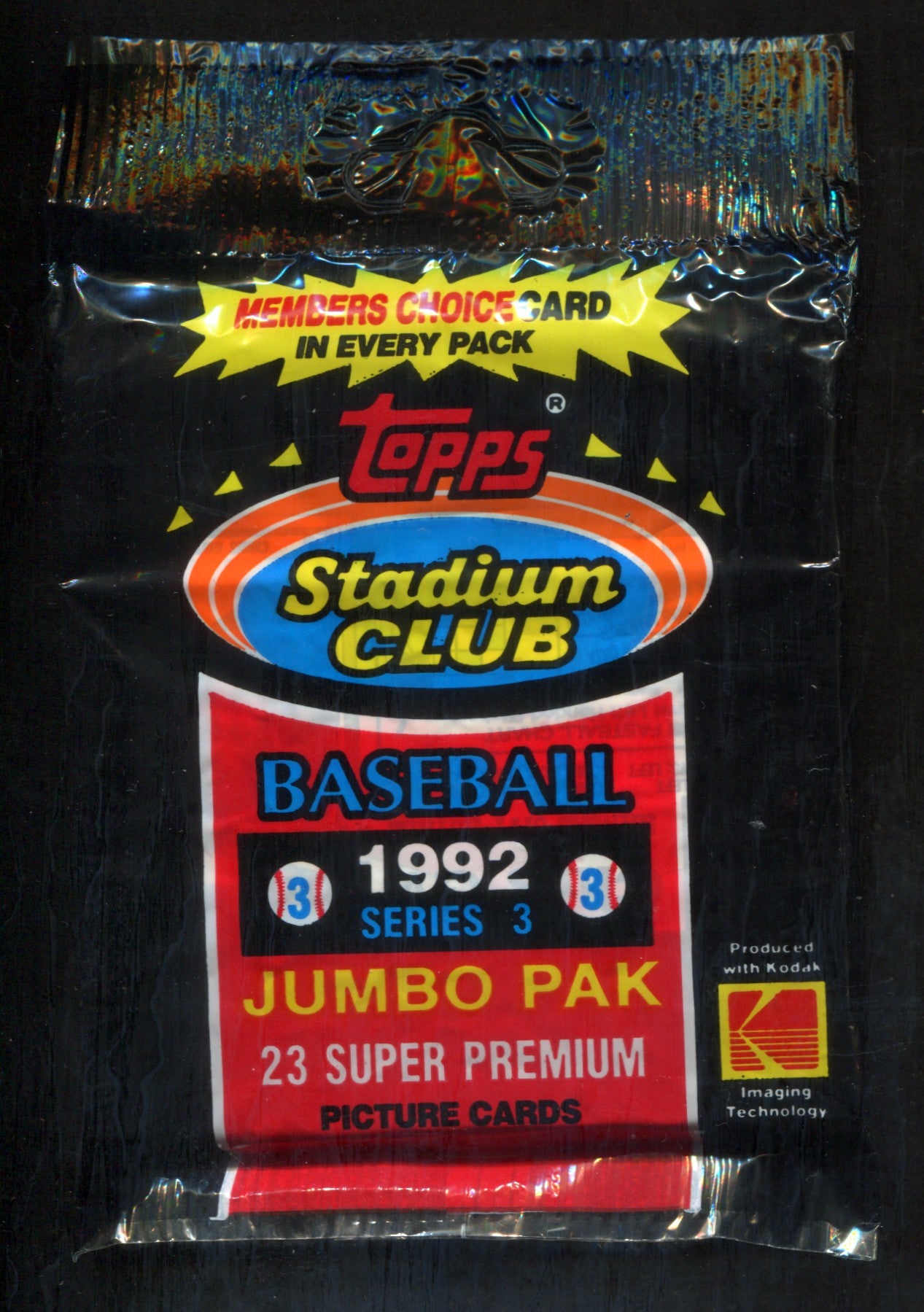 1992 Topps Stadium Club Baseball Unopened Series 3 Jumbo Pack (23)