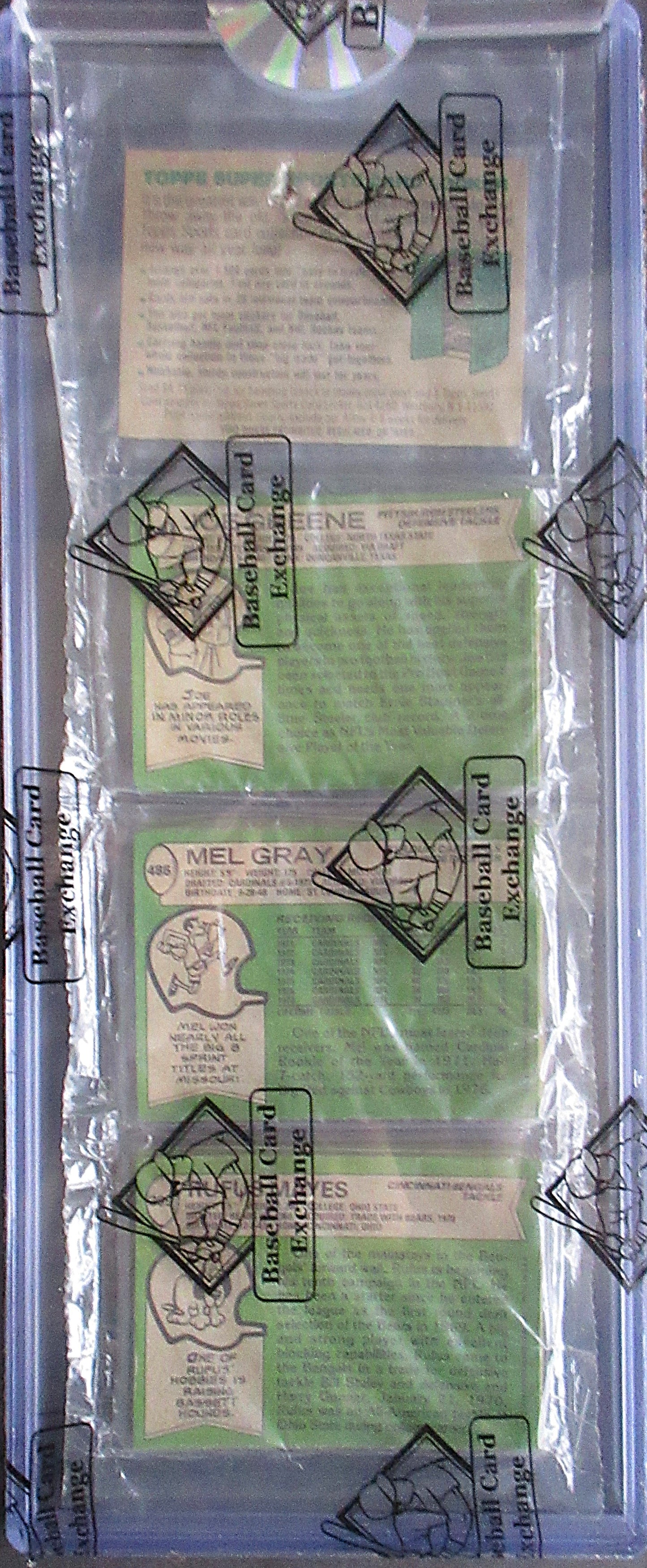 1978 Topps Football Unopened Rack Pack (BBCE) (Csonka Top Greene Back) (27129)