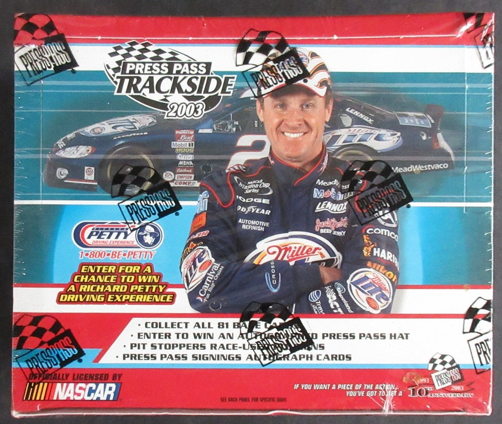 2003 Press Pass Trackside Racing Box (28/6)