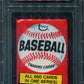 1976 Topps Baseball Unopened Wax Pack PSA 8 *4688
