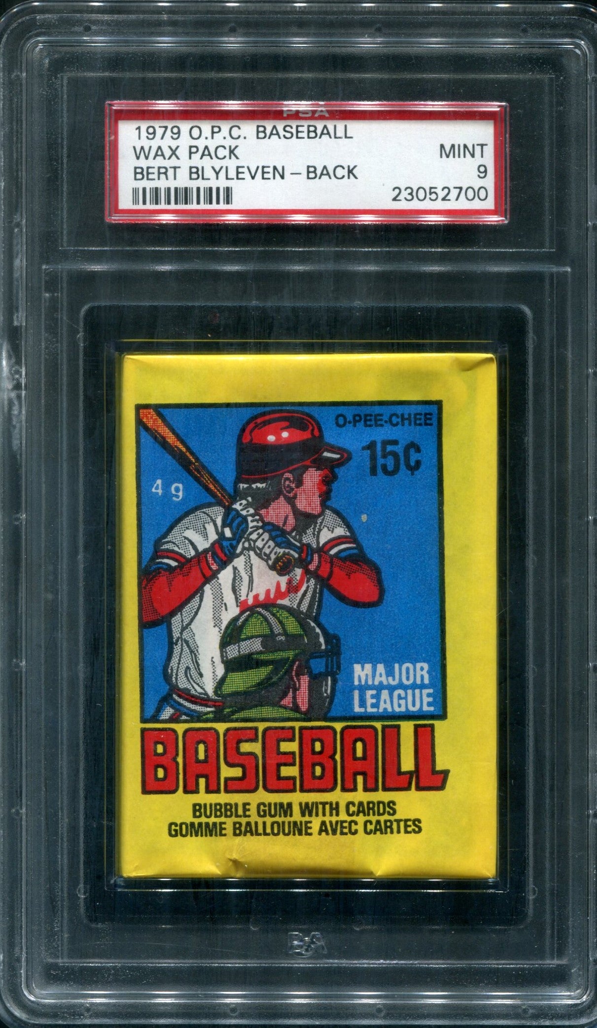 1979 OPC O-Pee-Chee Baseball Unopened Wax Pack PSA 9 Blyleven Back *2700