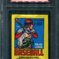1979 OPC O-Pee-Chee Baseball Unopened Wax Pack PSA 9 Eddie Murray Back *2701