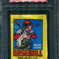 1979 OPC O-Pee-Chee Baseball Unopened Wax Pack PSA 7 George Brett Back *2715