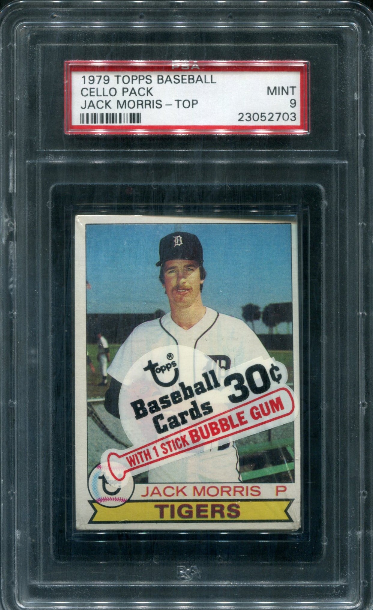 1979 Topps Baseball Unopened Cello Pack PSA 9 Jack Morris Top *2703