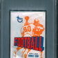 1972 Topps Football Unopened 2nd Series Wax Pack PSA 7 Tarkenton Back *0014
