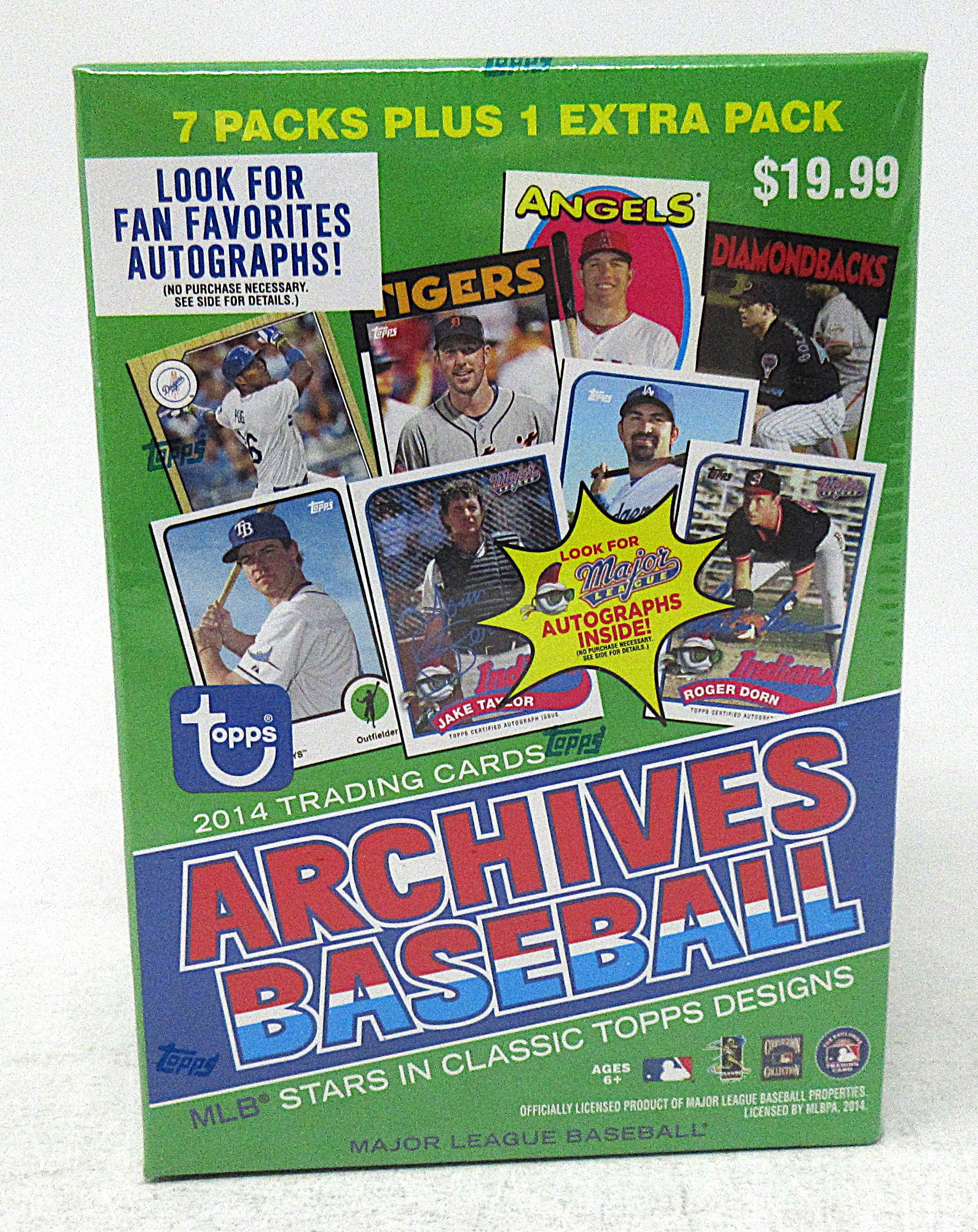 2014 Topps Archives Baseball Blaster Box (8/8)