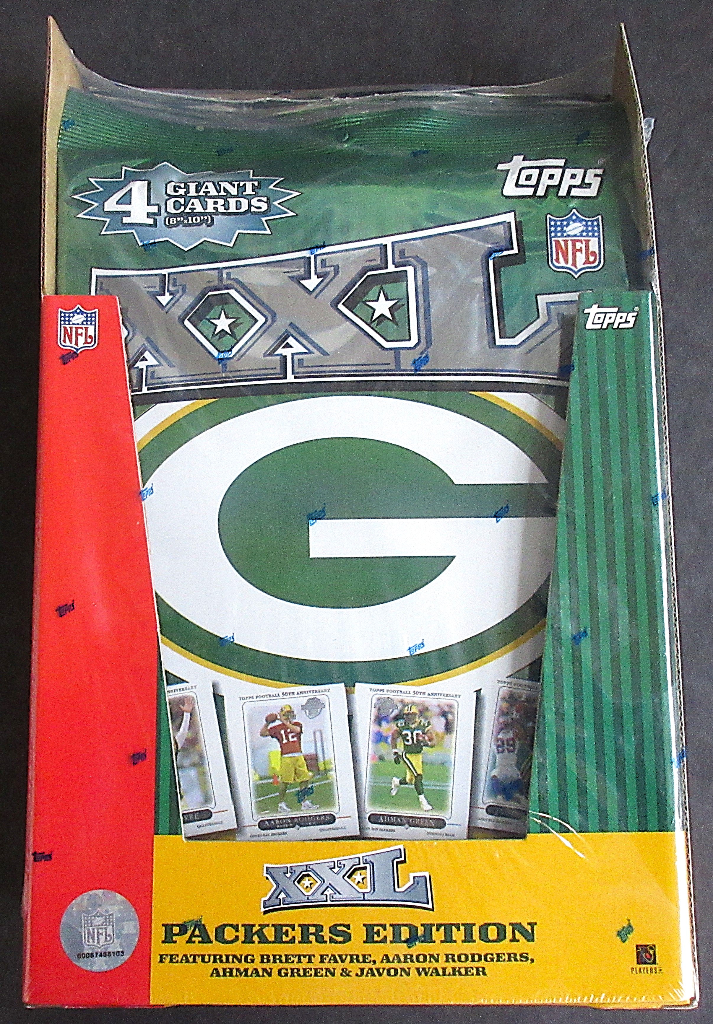 2005 Topps Football XXL Packers Giant Cards Box (10/4)