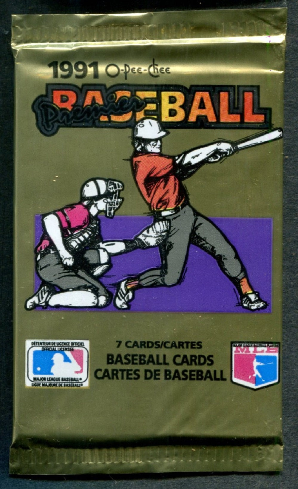 1991 OPC O-Pee-Chee Premier Baseball Unopened Pack (7)