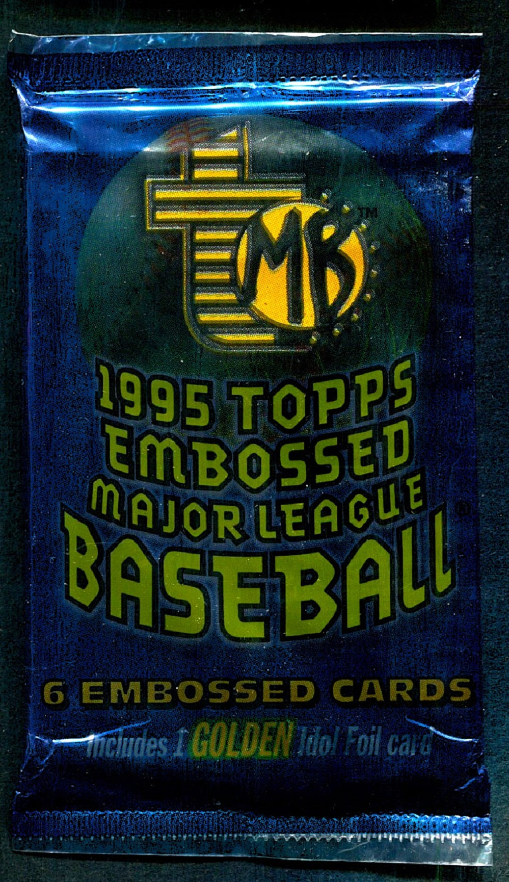 1995 Topps Embossed Baseball Unopened Pack (6)