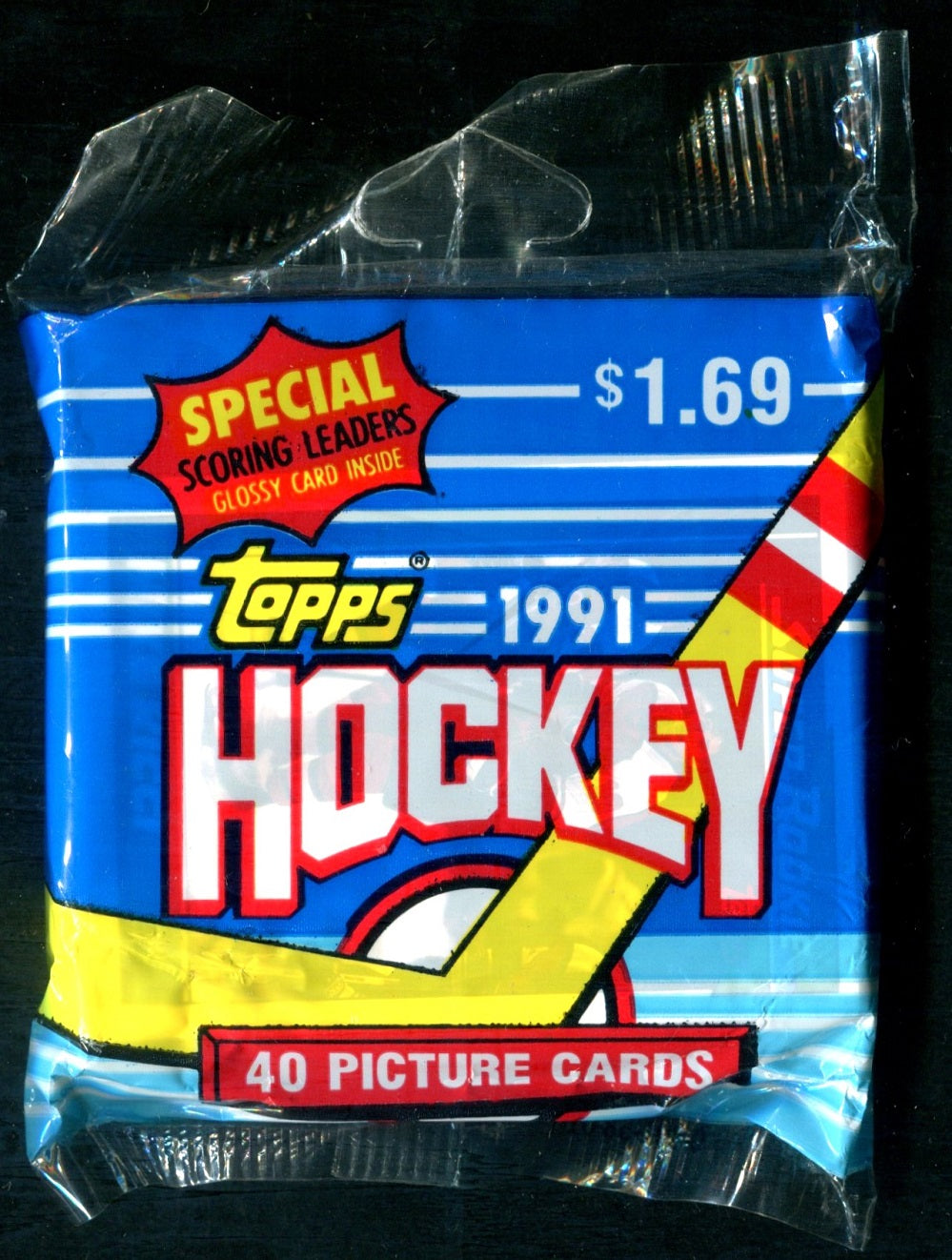 1991/92 Topps Hockey Unopened Jumbo Pack (Pre-Priced) (40)
