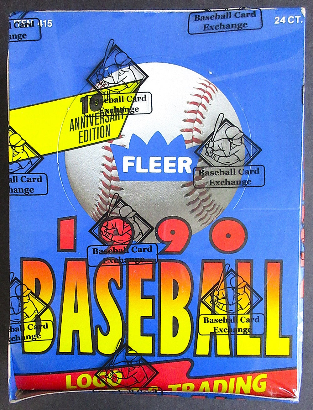 1990 Fleer Baseball Unopened Rack Box (FASC)