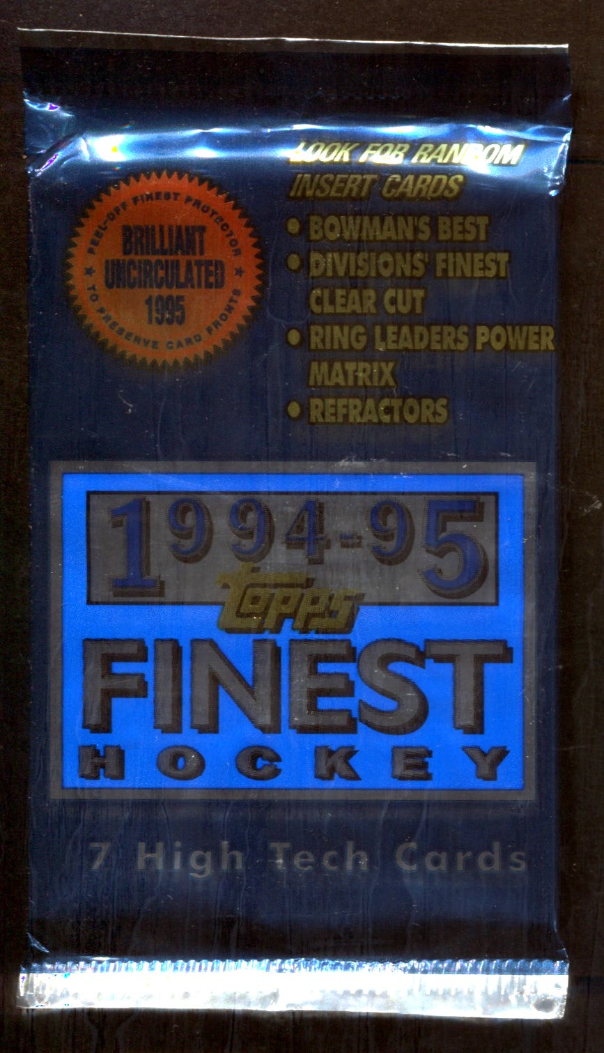 1994/95 Topps Finest Hockey Unopened Pack (7)