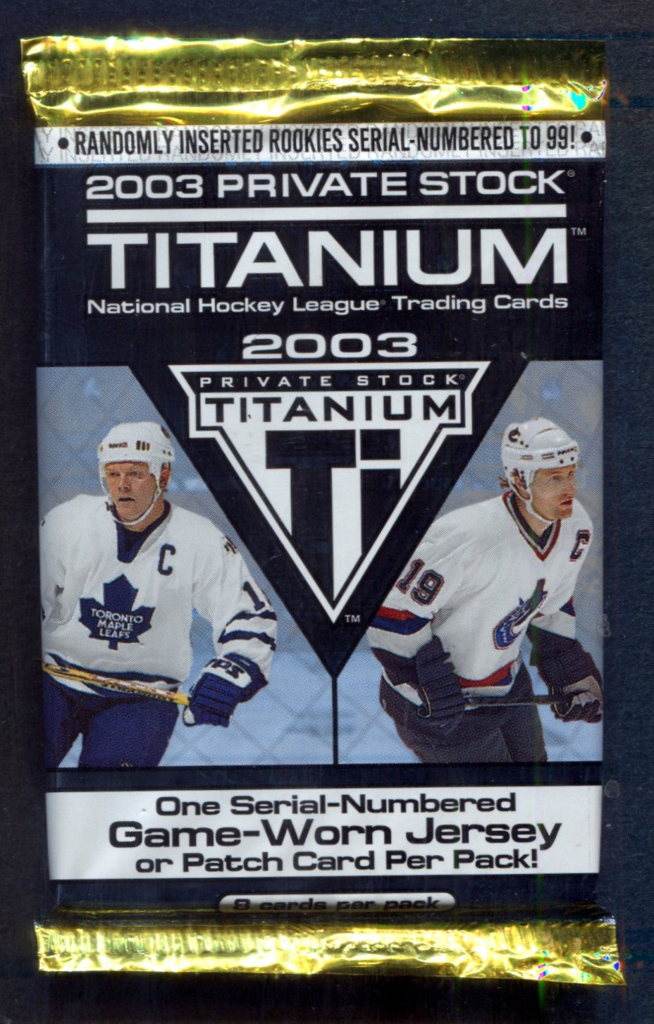 2002/03 Pacific Private Stock Titanium Hockey Unopened Pack (8)