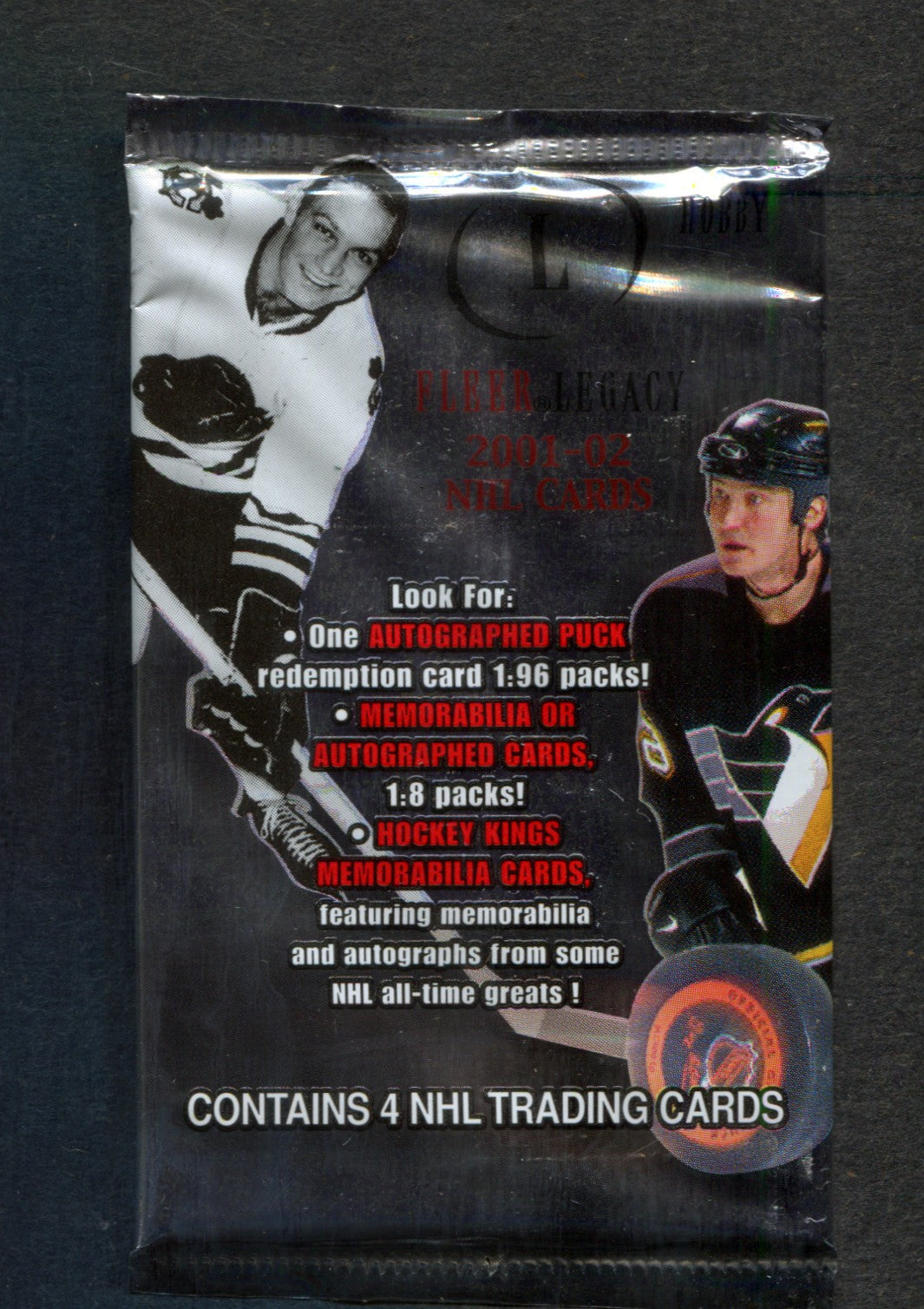 2001/02 Fleer Legacy Hockey Unopened Pack (Hobby) (4)