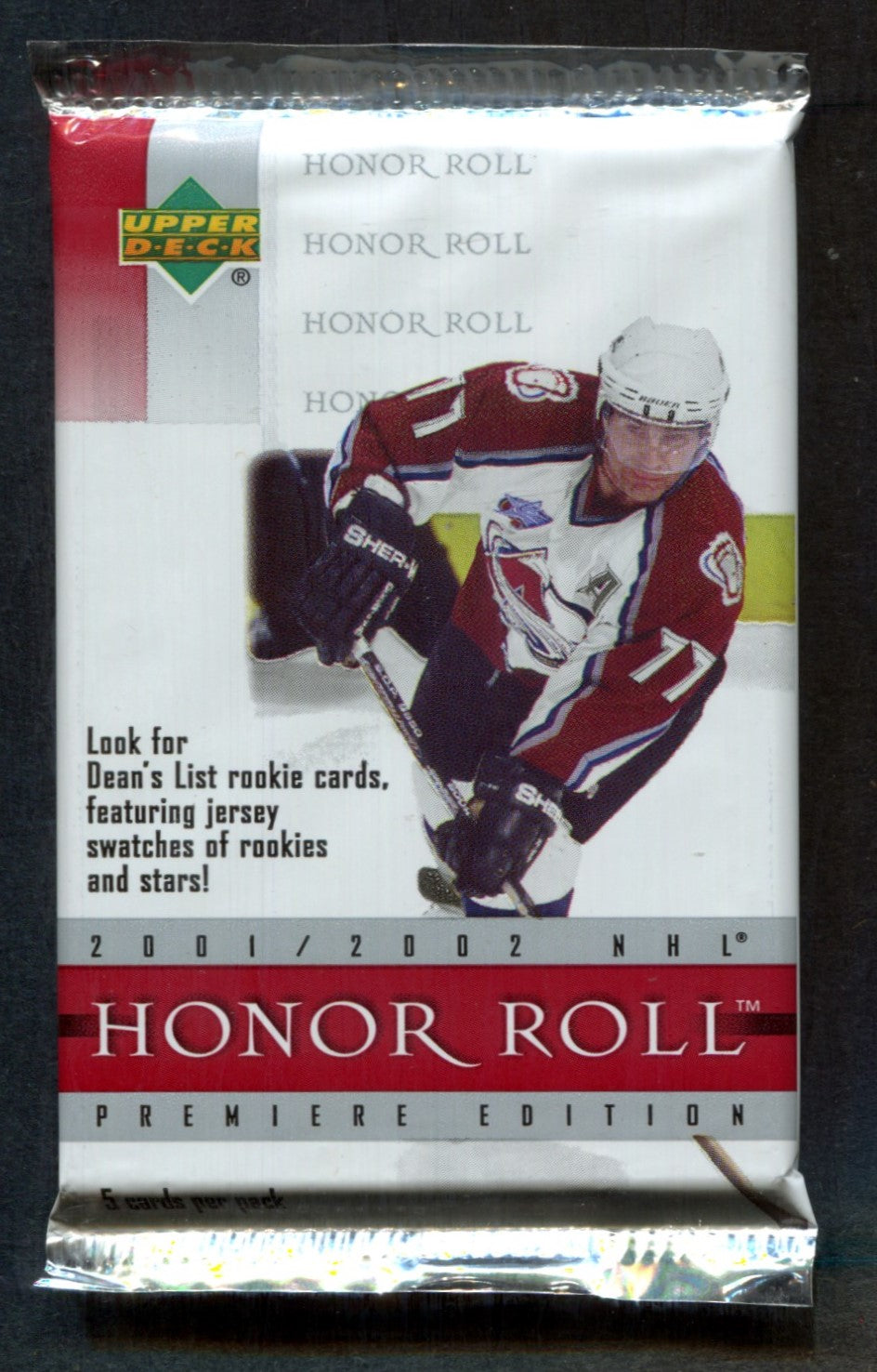 2001/02 Upper Deck Honor Roll Hockey Unopened Pack (5)